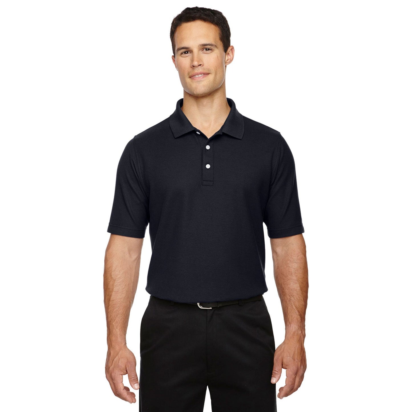 Black Polo Shirts - Devon & Jones - Performance Fit