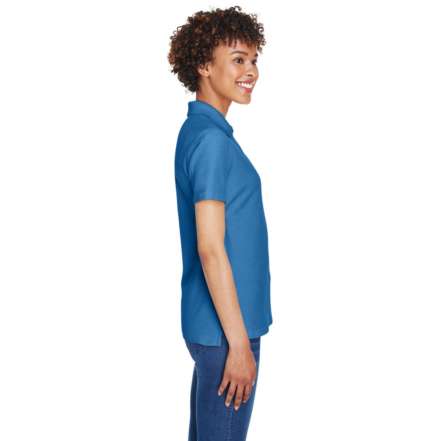 Black Polo Shirt - Devon & Jones - Performance Fabric