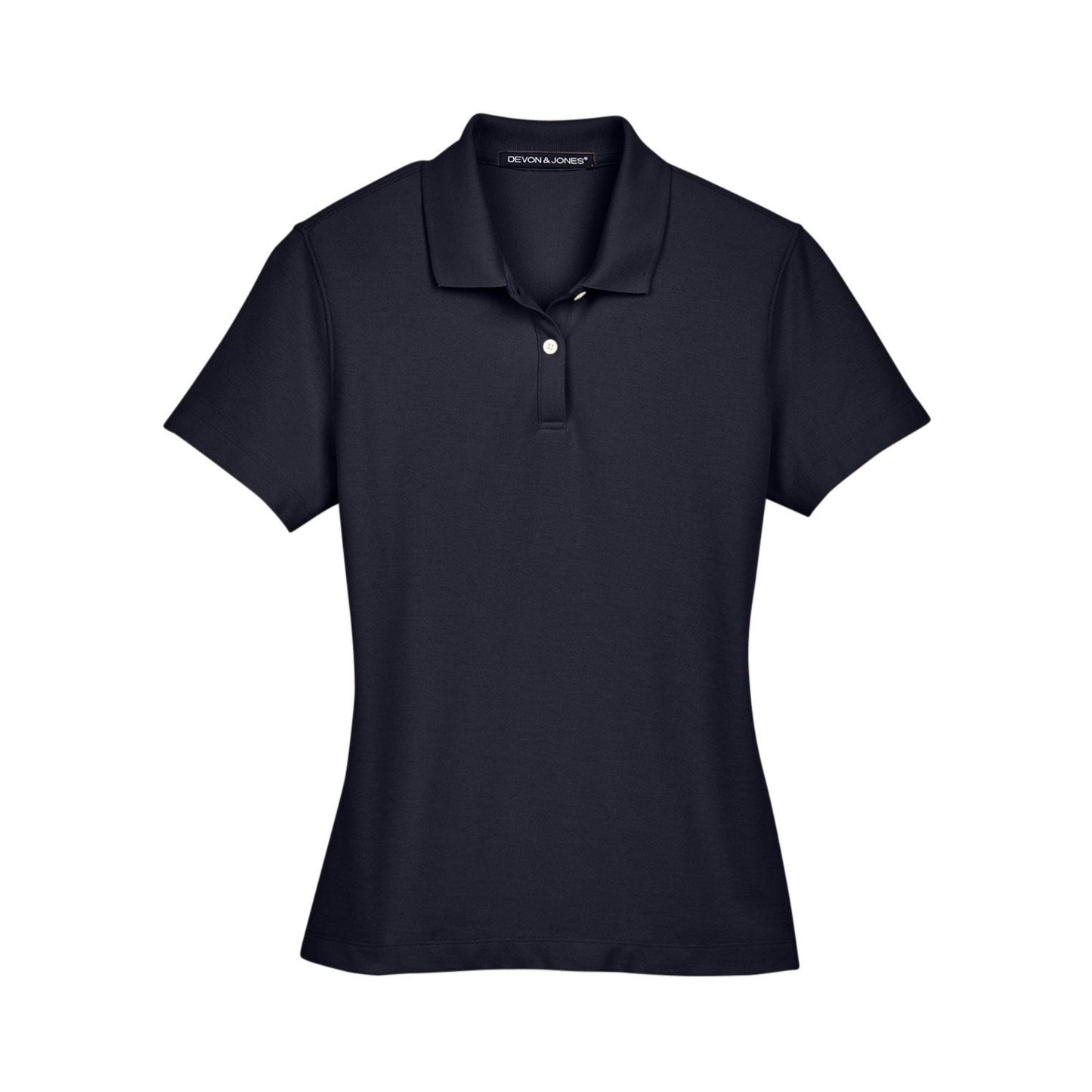 Black Polo Shirt - Devon & Jones - Performance Fabric