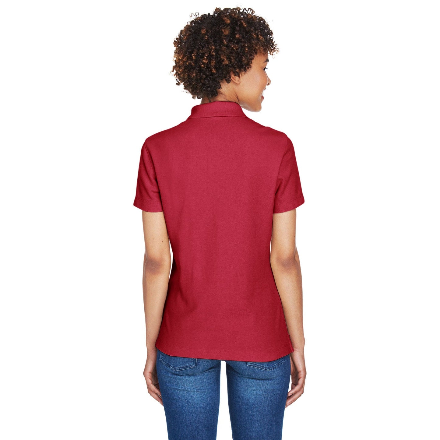 Black Polo Shirt - Devon & Jones - Performance Fabric