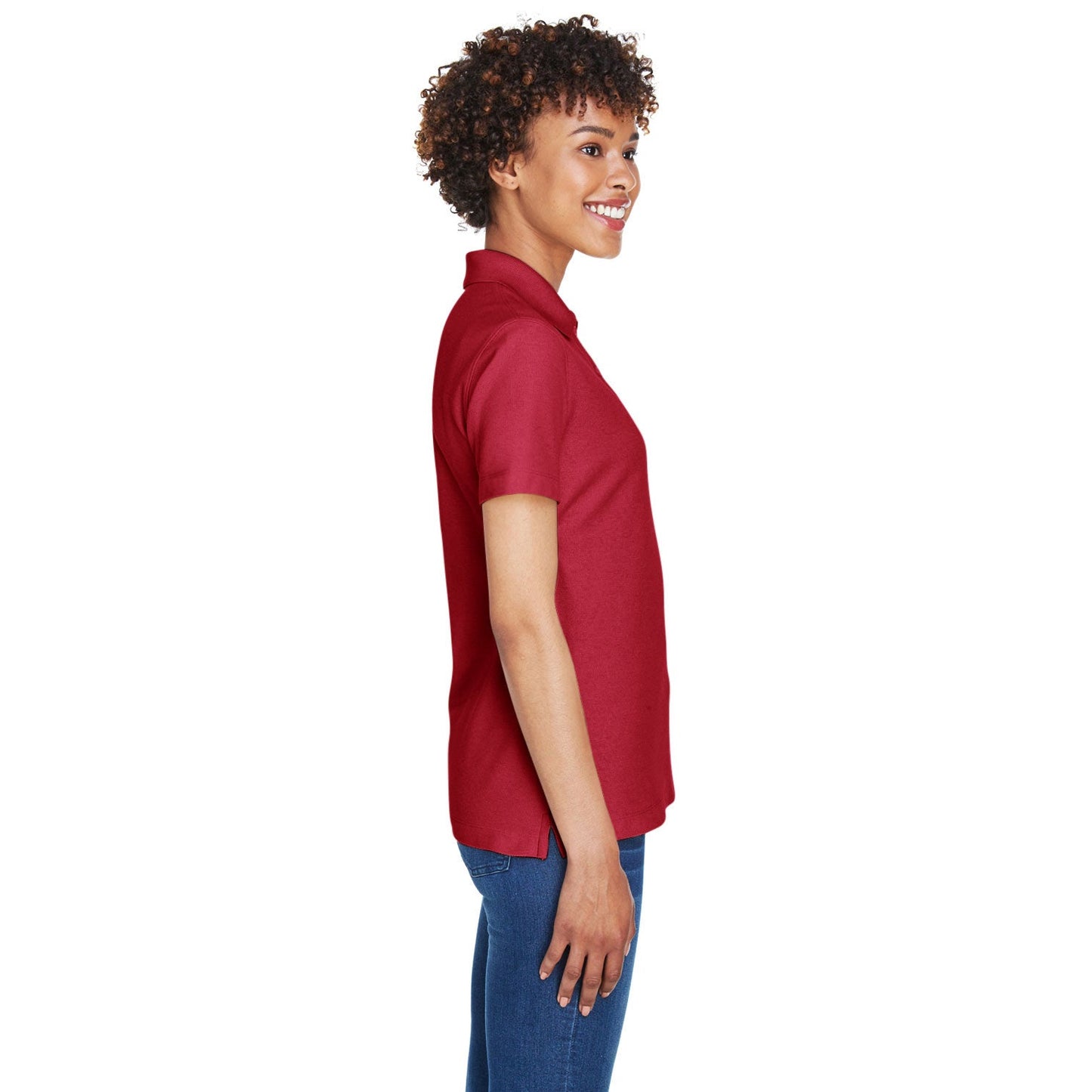 Black Polo Shirt - Devon & Jones - Performance Fabric