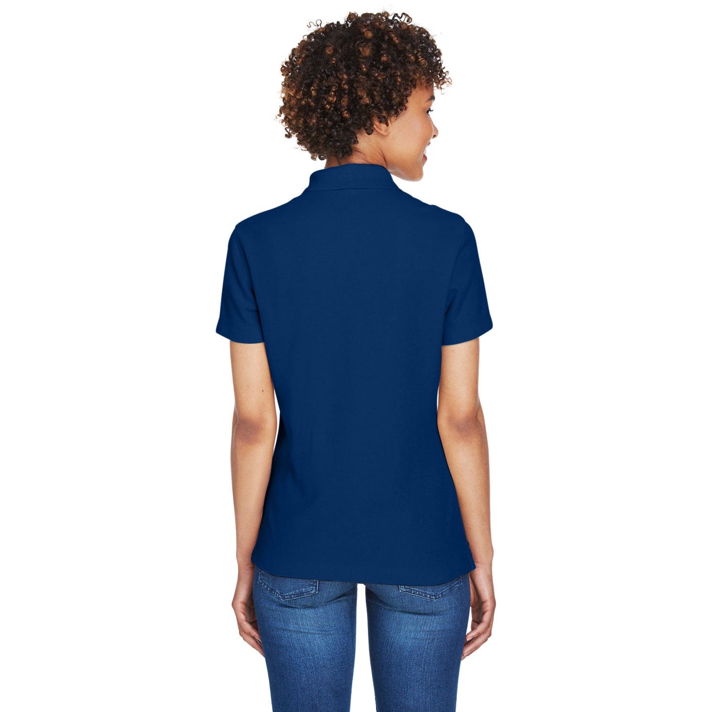 Black Polo Shirt - Devon & Jones - Performance Fabric