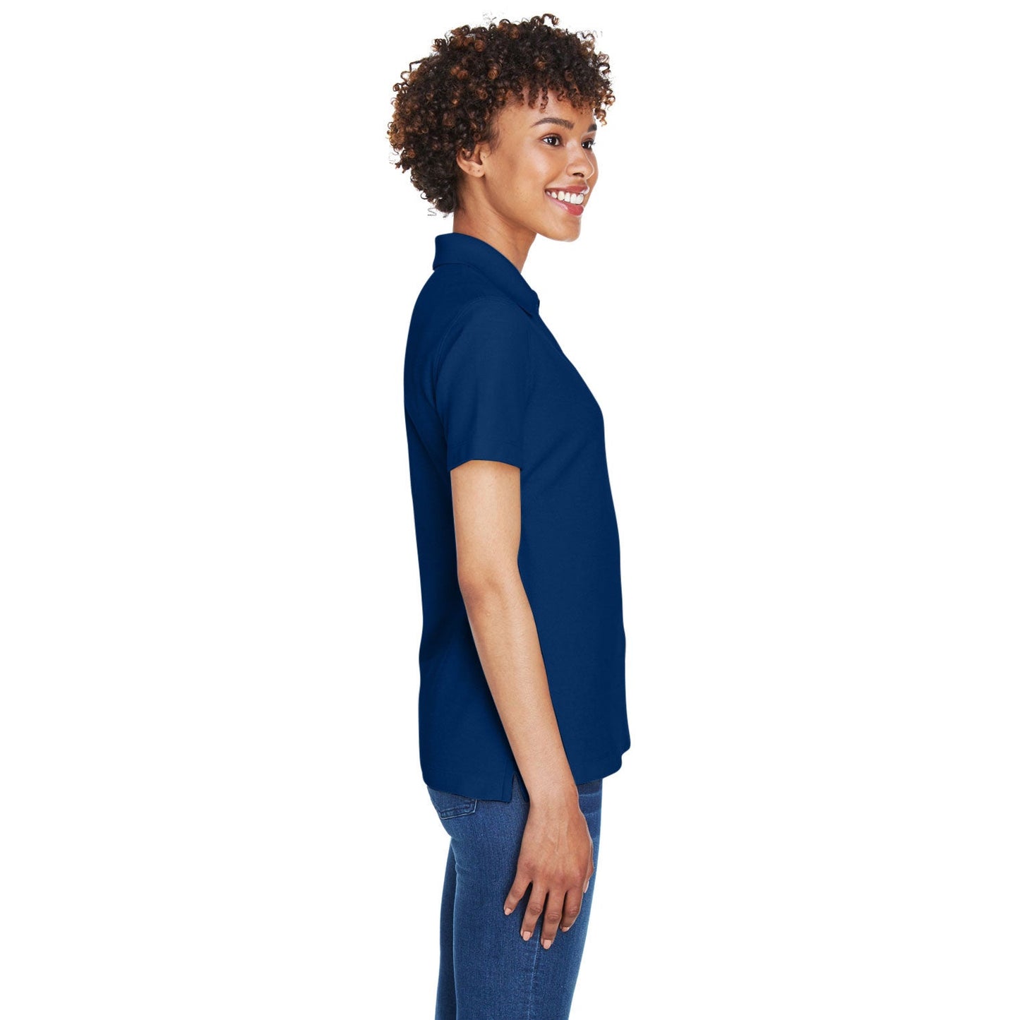 Black Polo Shirt - Devon & Jones - Performance Fabric