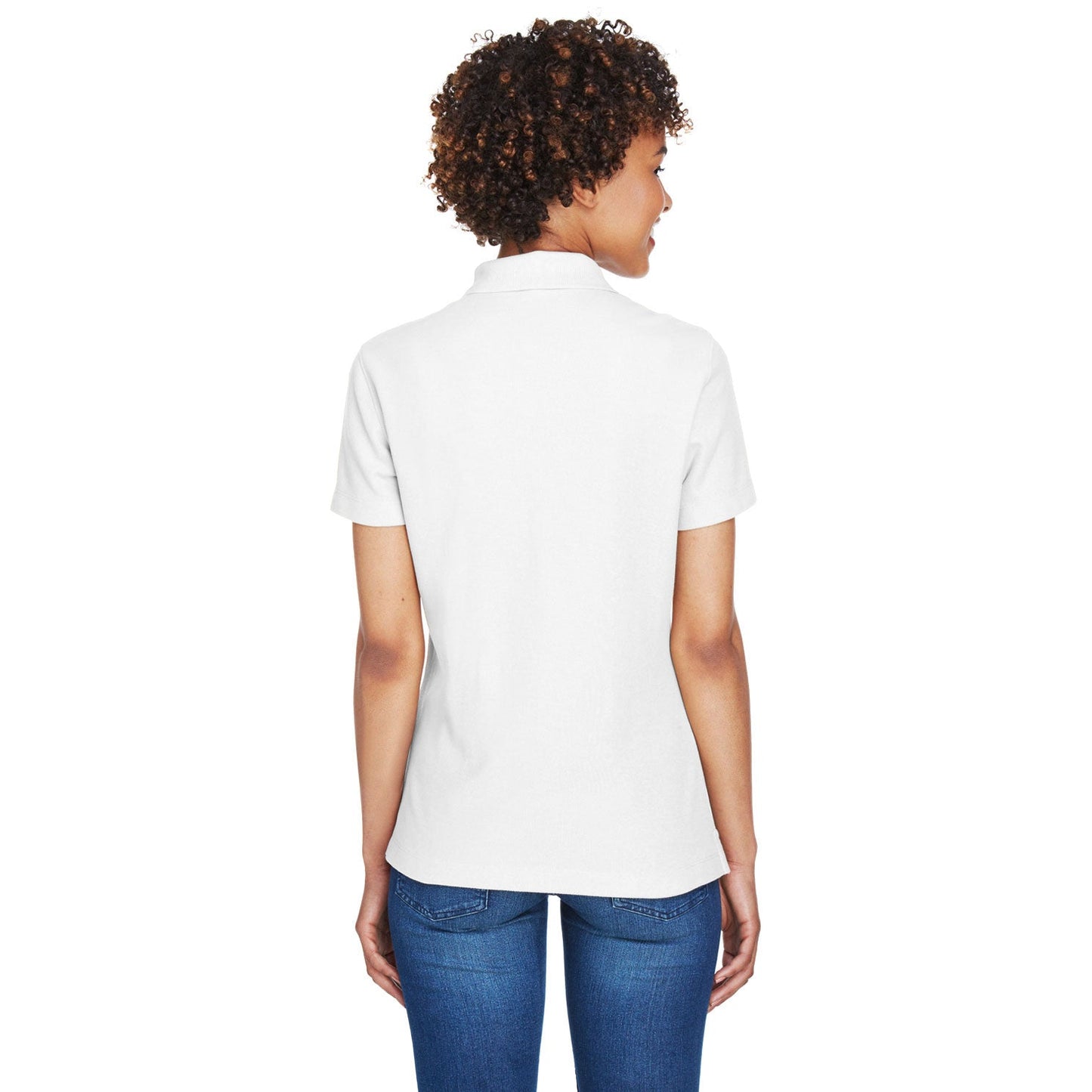Black Polo Shirt - Devon & Jones - Performance Fabric