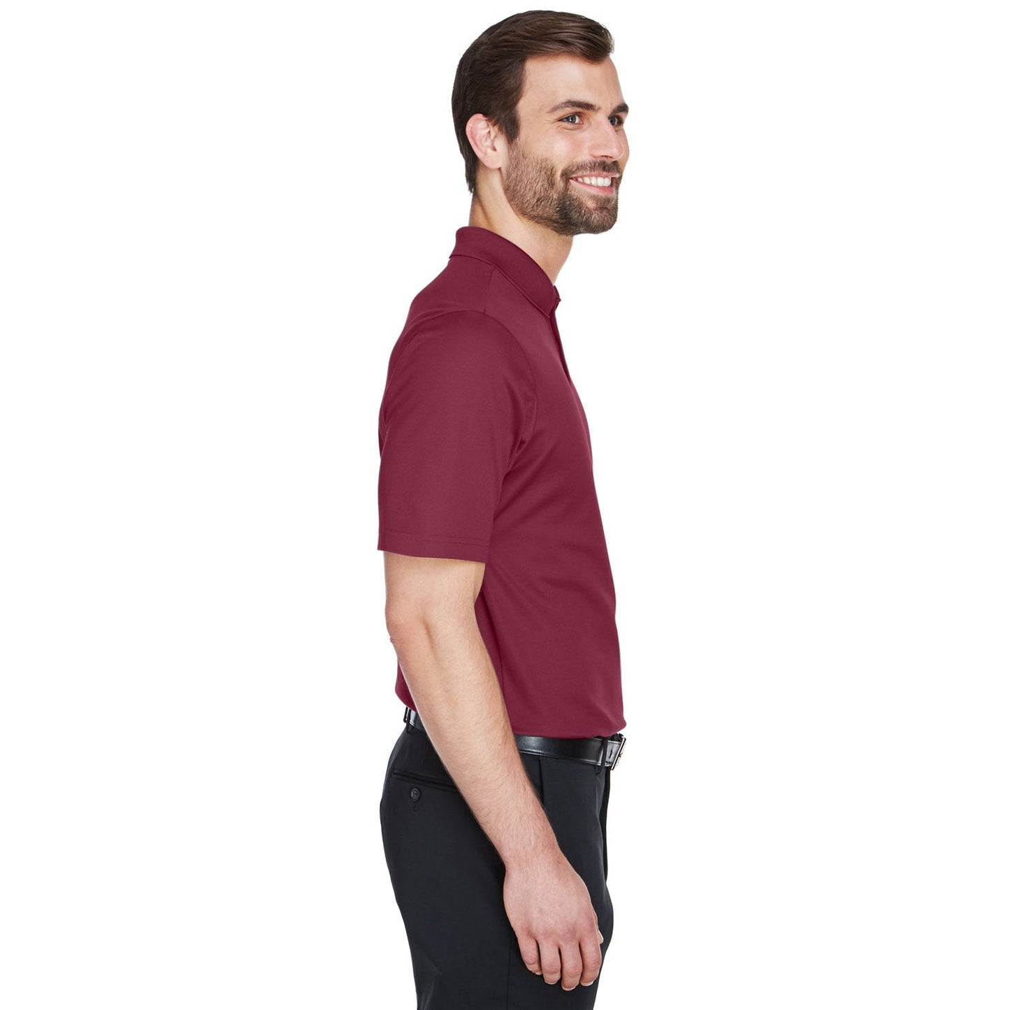 Black Polo Shirts - Devon & Jones - Performance Fabric