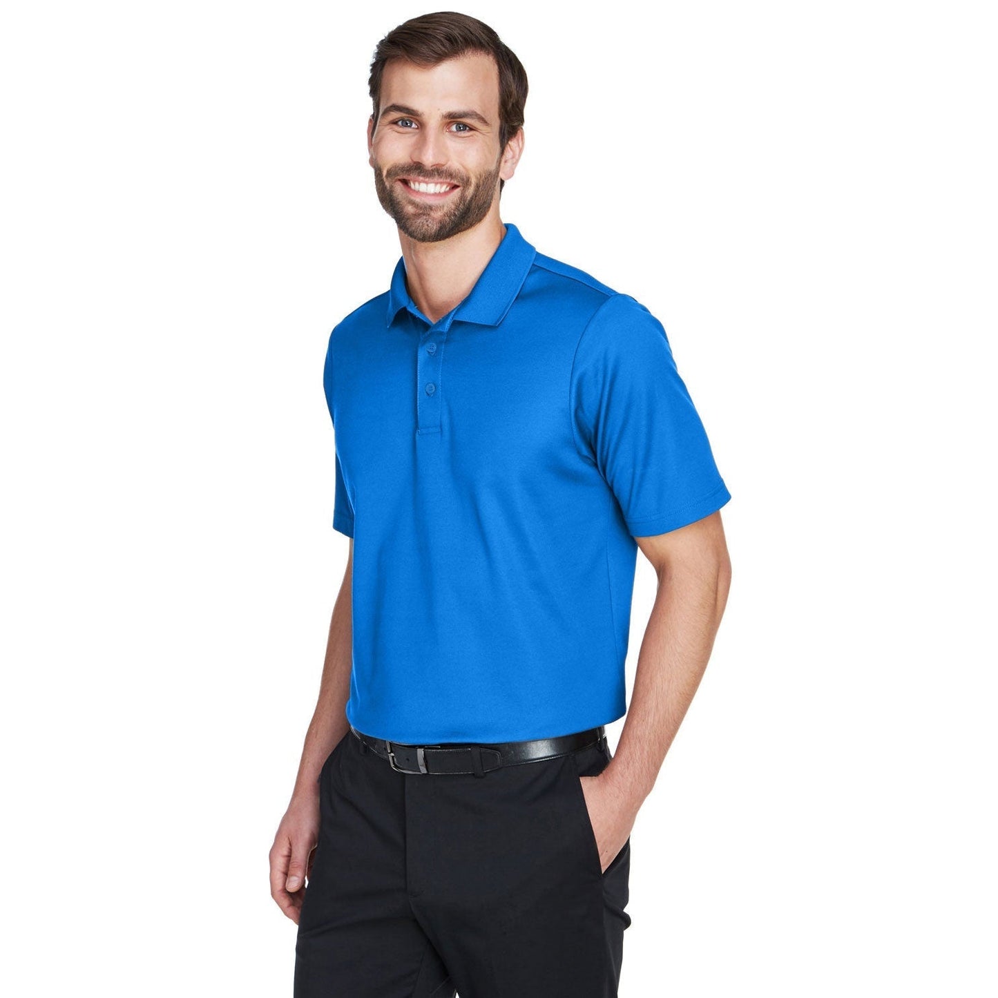 Black Polo Shirts - Devon & Jones - Performance Fabric