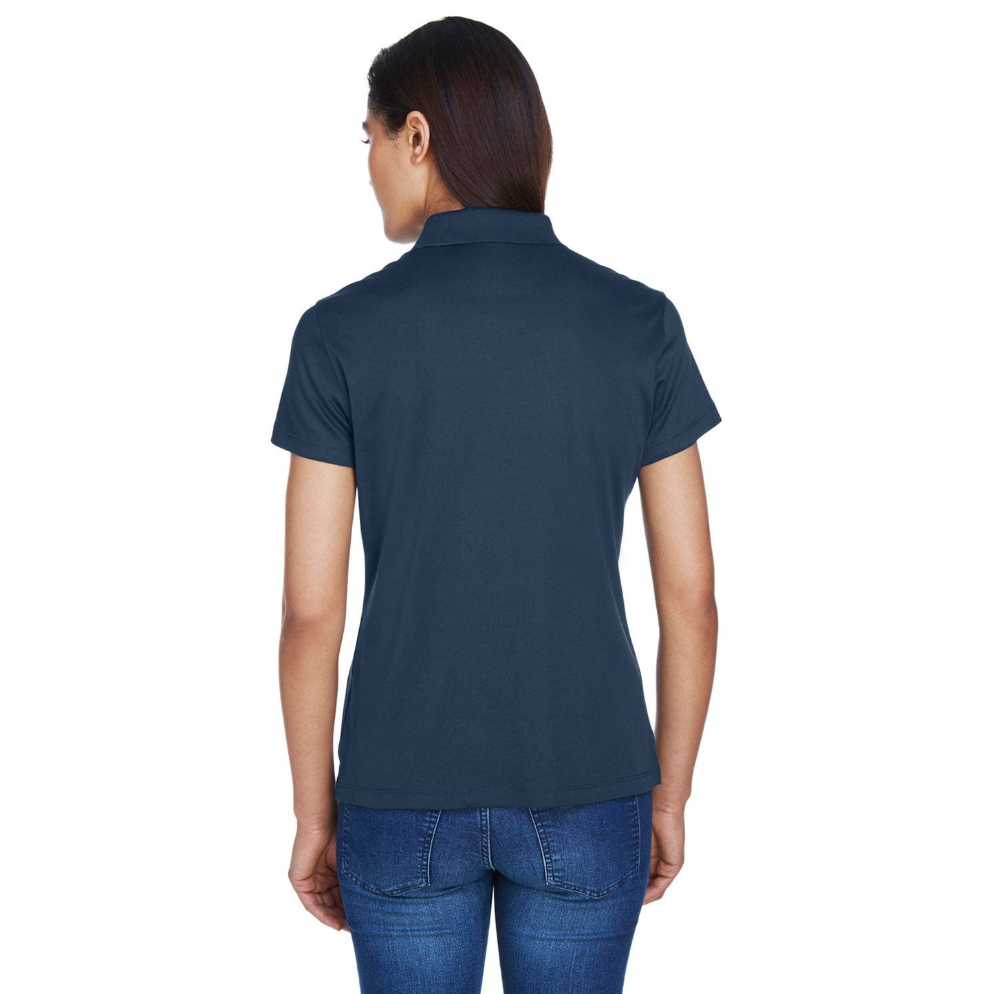 Black Polo Shirt - Devon & Jones - Moisture-Wicking