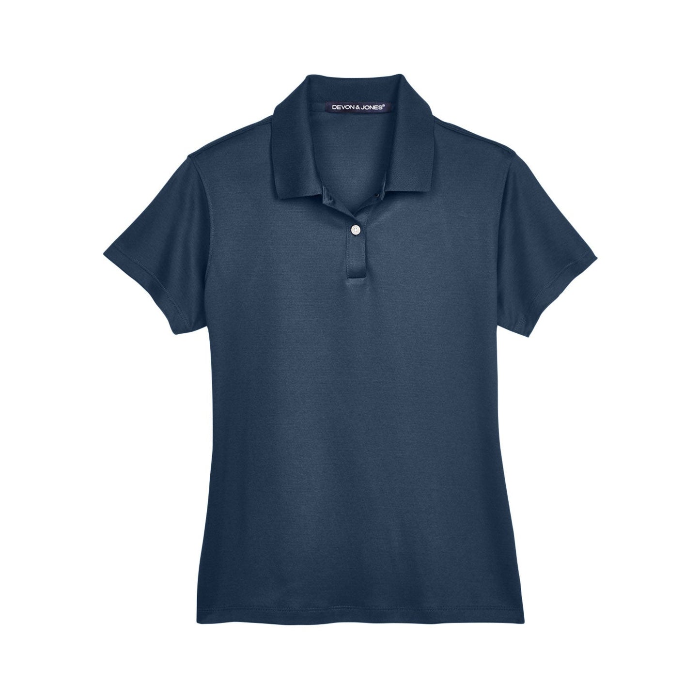 Black Polo Shirt - Devon & Jones - Moisture-Wicking