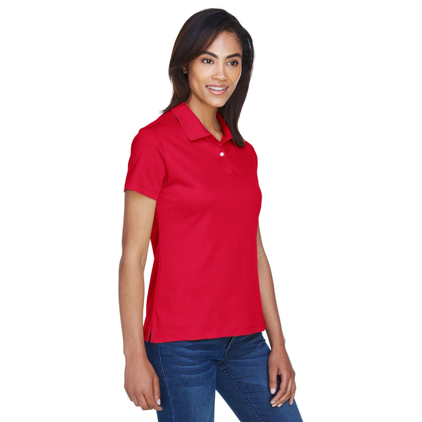 Black Polo Shirt - Devon & Jones - Moisture-Wicking