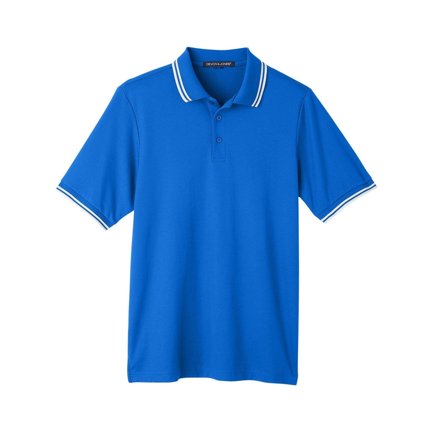 Black/White Polo Shirt - Devon & Jones - Performance Fit
