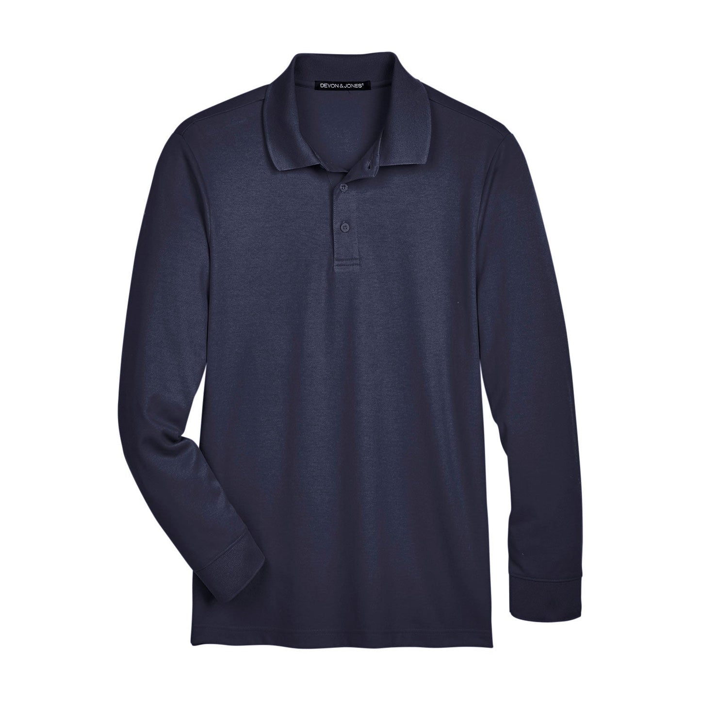 Black Polo Shirt - Devon & Jones - Performance Fabric