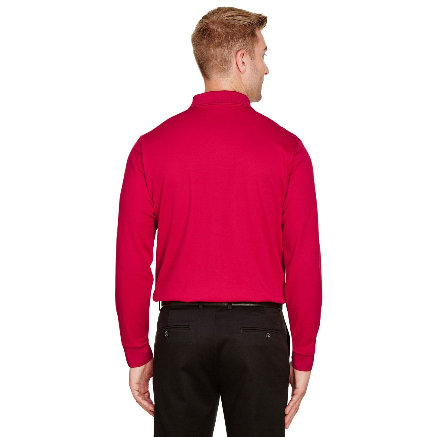 Black Polo Shirt - Devon & Jones - Performance Fabric