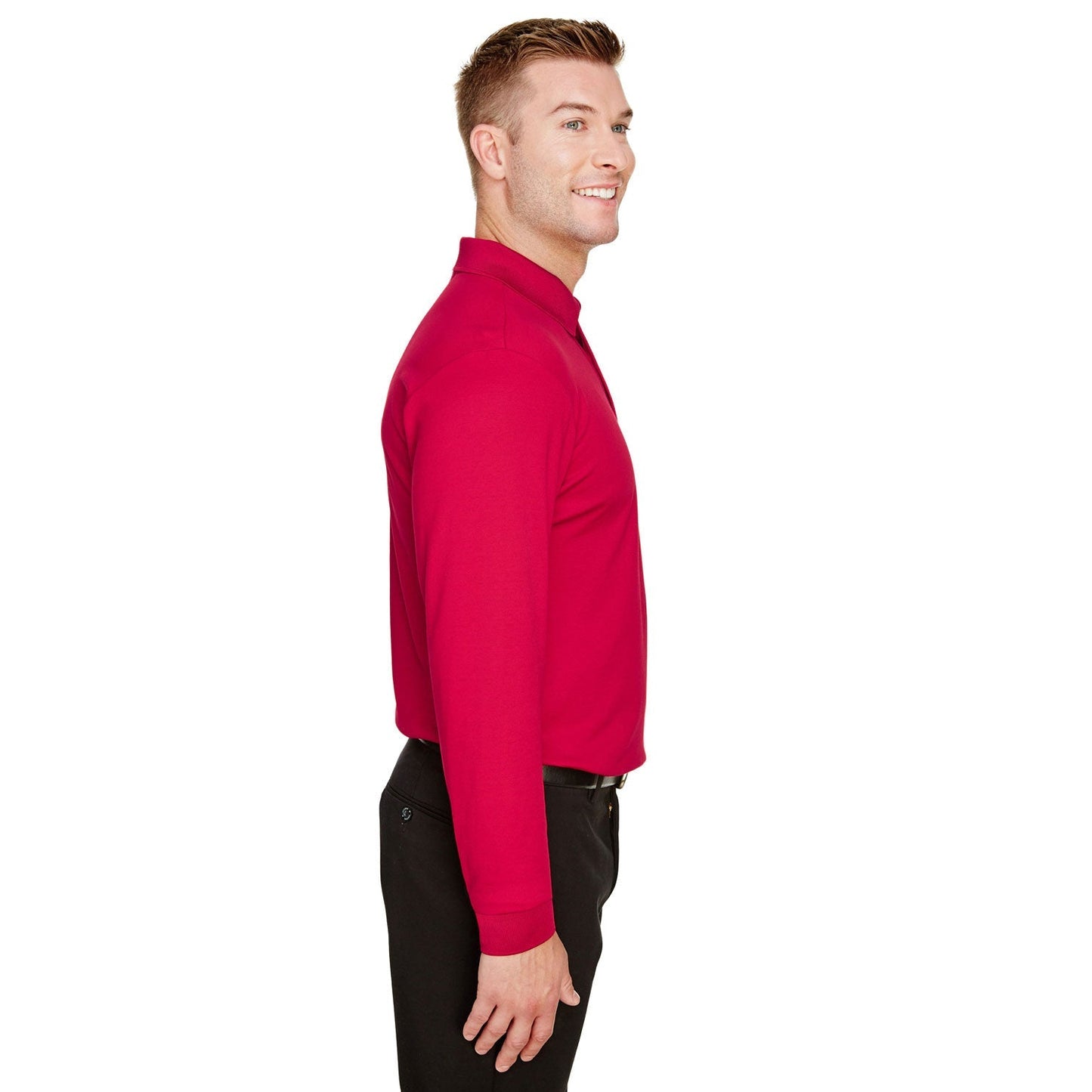 Black Polo Shirt - Devon & Jones - Performance Fabric