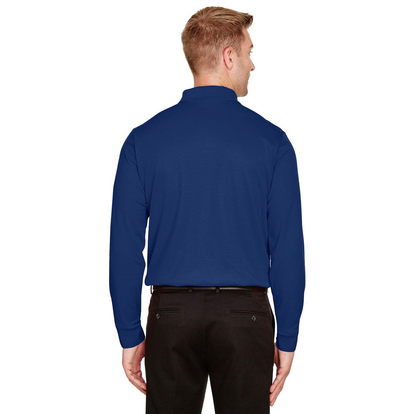 Black Polo Shirt - Devon & Jones - Performance Fabric