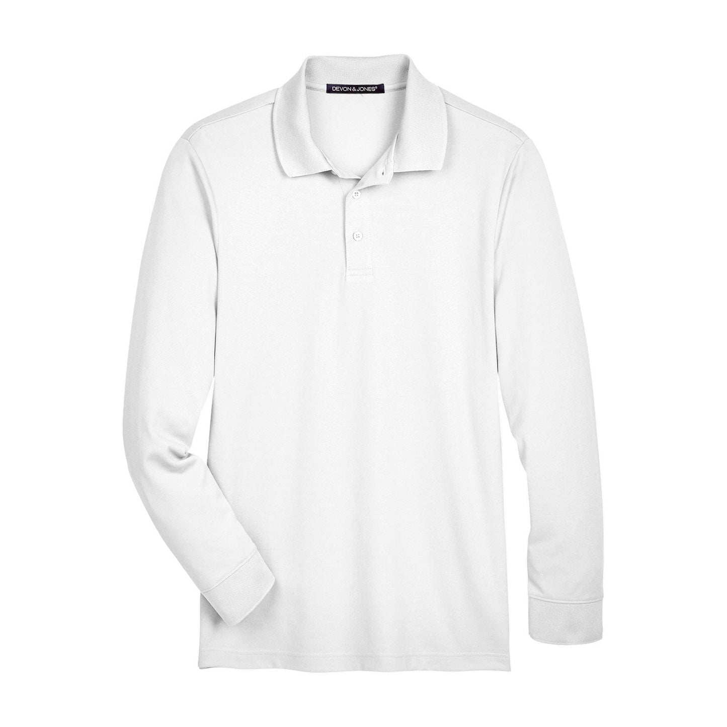 Black Polo Shirt - Devon & Jones - Performance Fabric