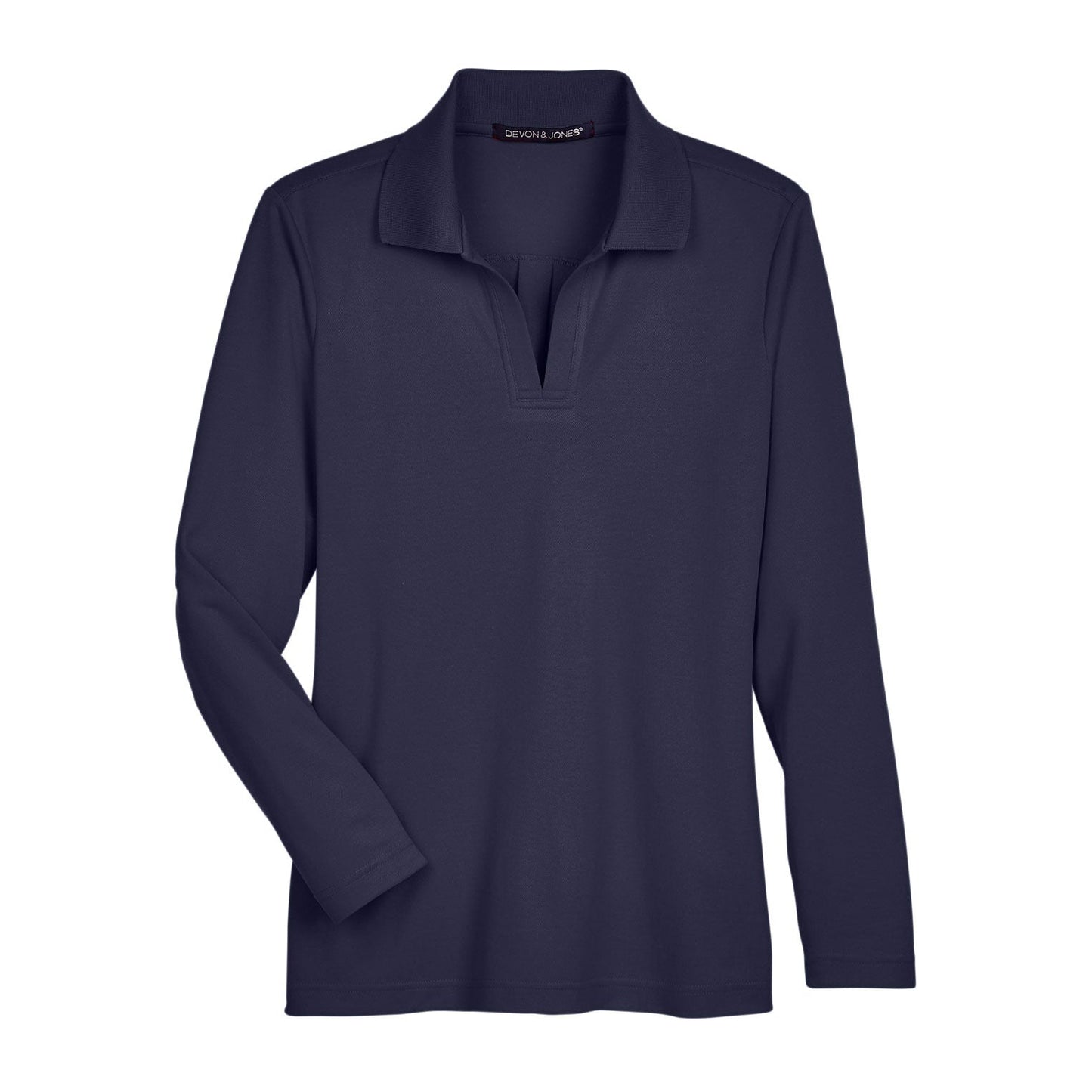 Black Polo Shirt - Devon & Jones - Performance Fabric