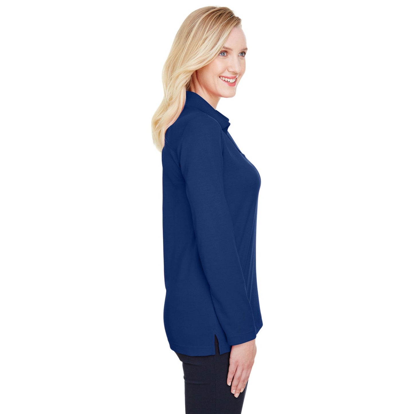 Black Polo Shirt - Devon & Jones - Performance Fabric