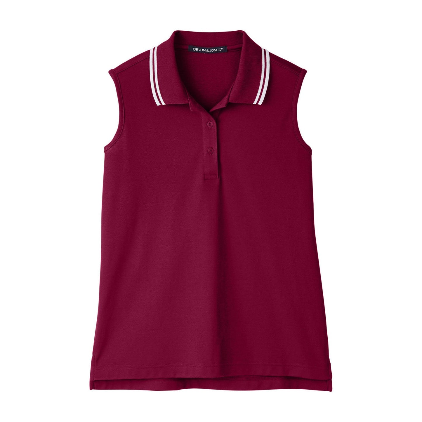 Black/White Polo Shirt - Devon & Jones - Performance Fit