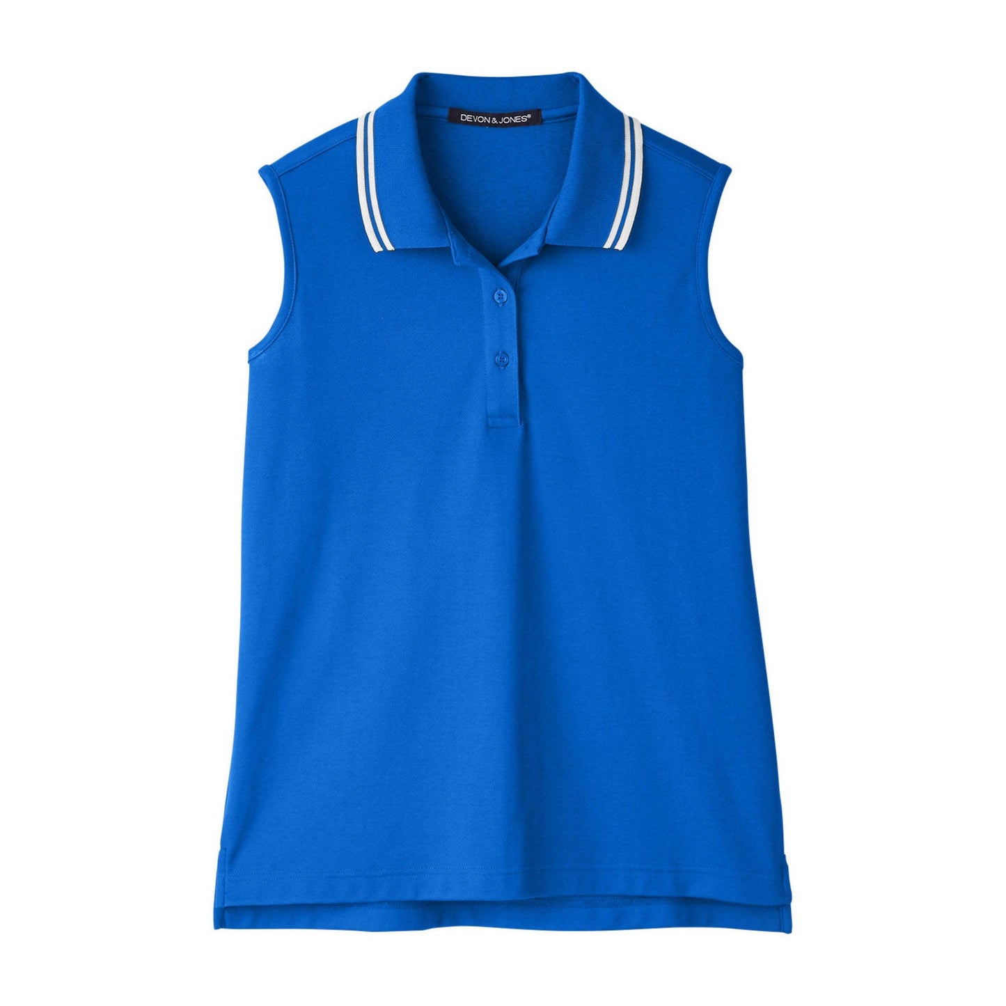 Black/White Polo Shirt - Devon & Jones - Performance Fit