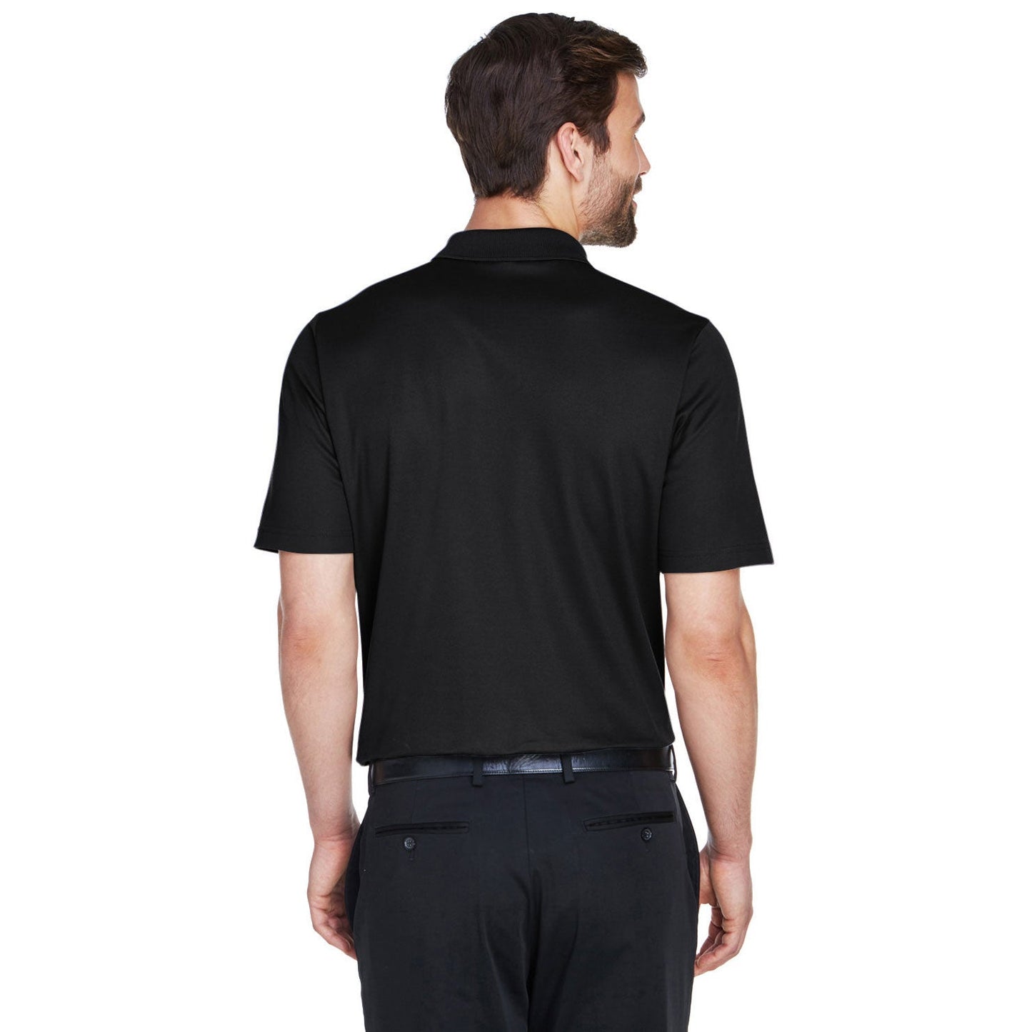 Black Polo Shirt - Devon & Jones - Performance Fabric