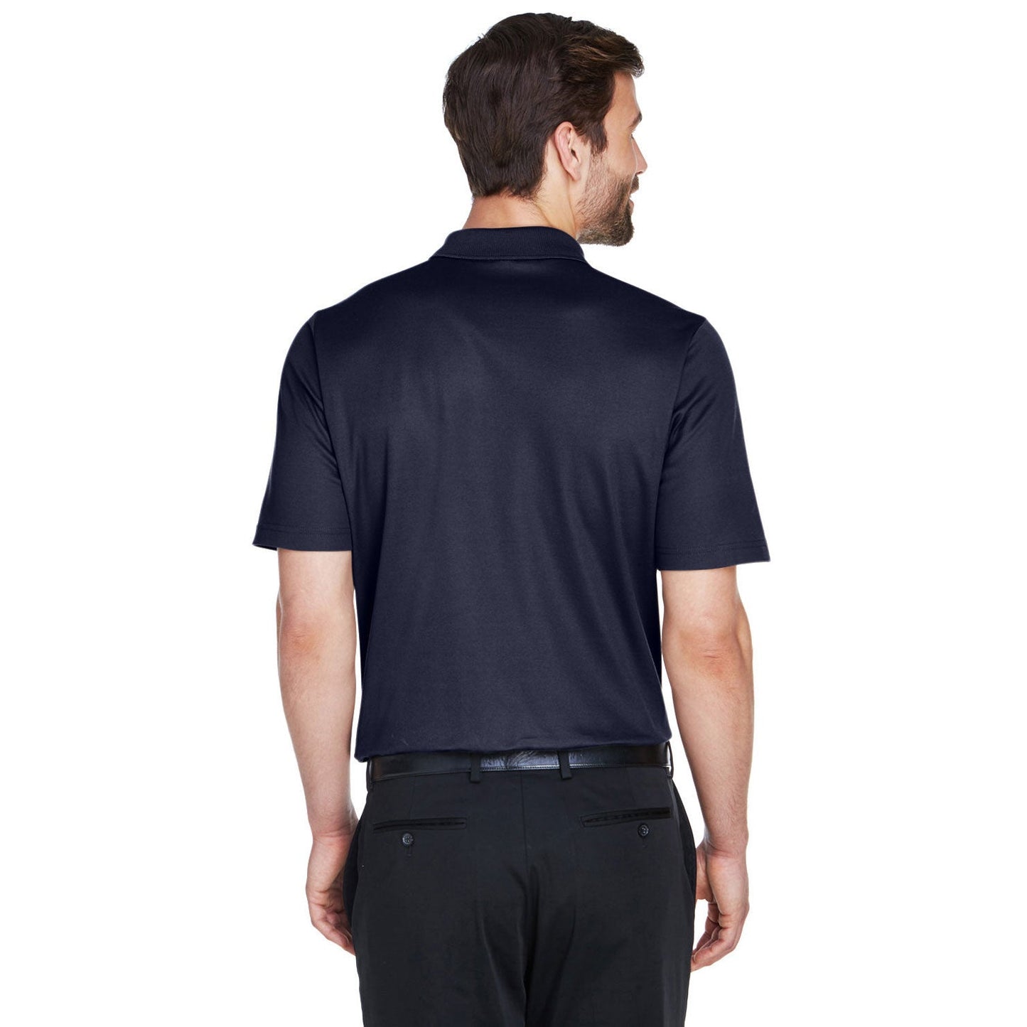 Black Polo Shirt - Devon & Jones - Performance Fabric