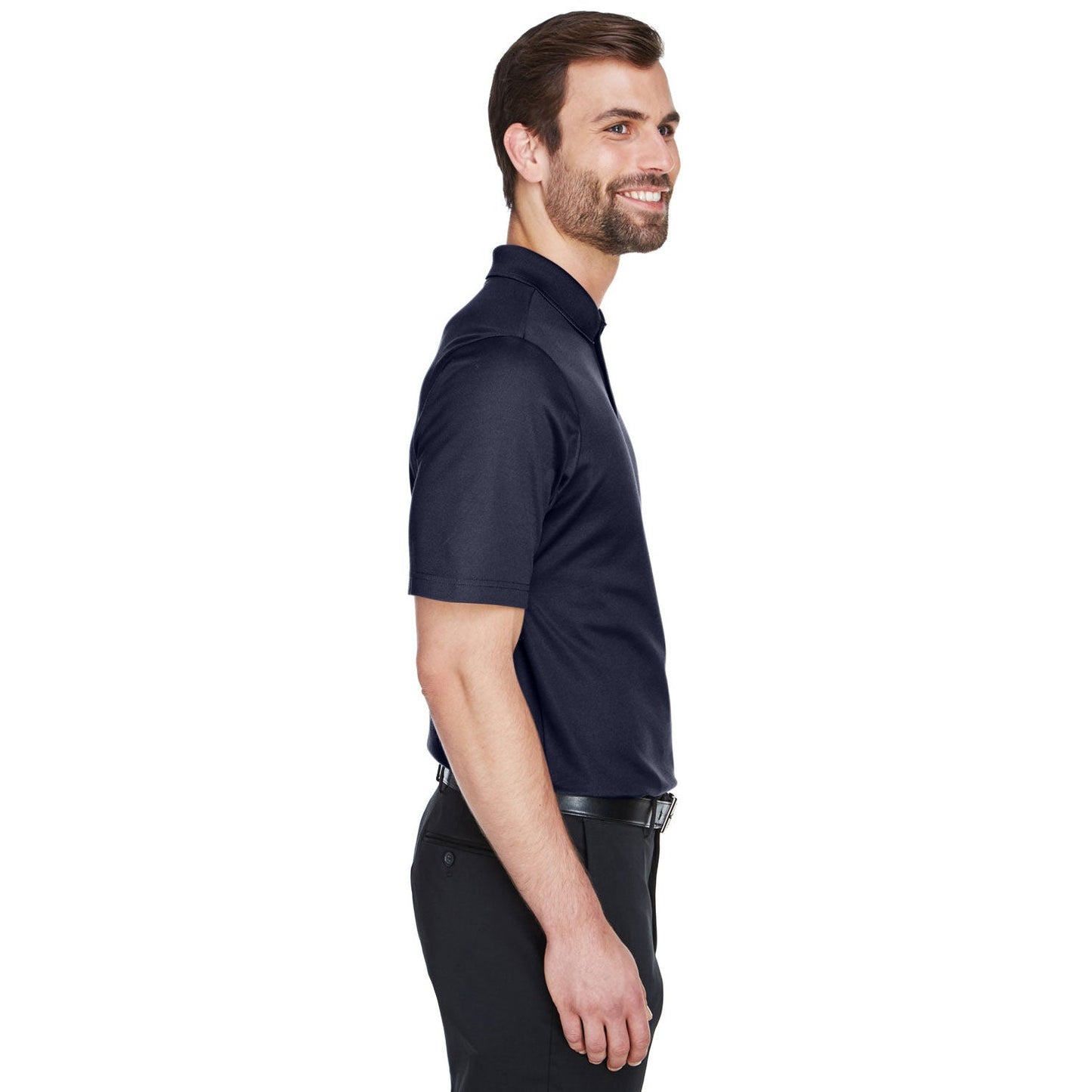 Black Polo Shirt - Devon & Jones - Performance Fabric