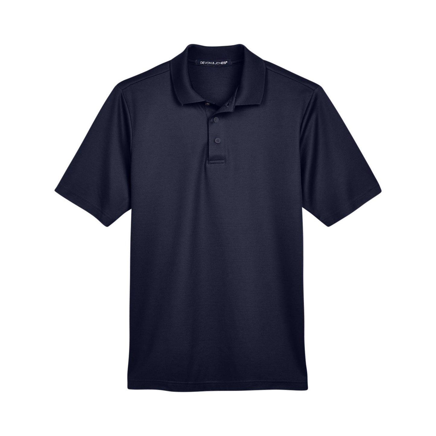 Black Polo Shirt - Devon & Jones - Performance Fabric