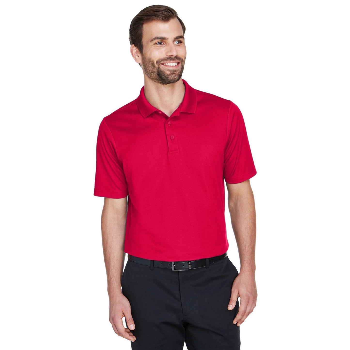 Black Polo Shirt - Devon & Jones - Performance Fabric