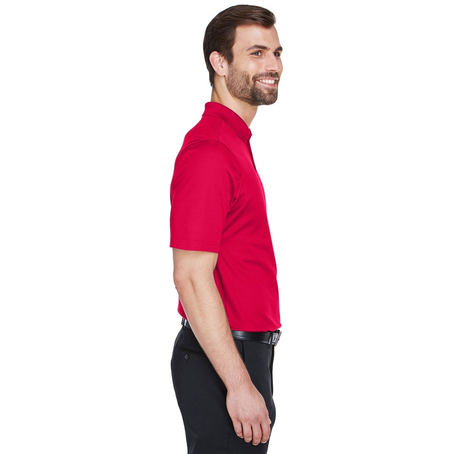 Black Polo Shirt - Devon & Jones - Performance Fabric