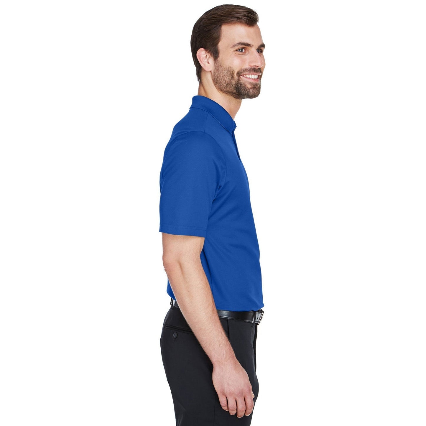 Black Polo Shirt - Devon & Jones - Performance Fabric