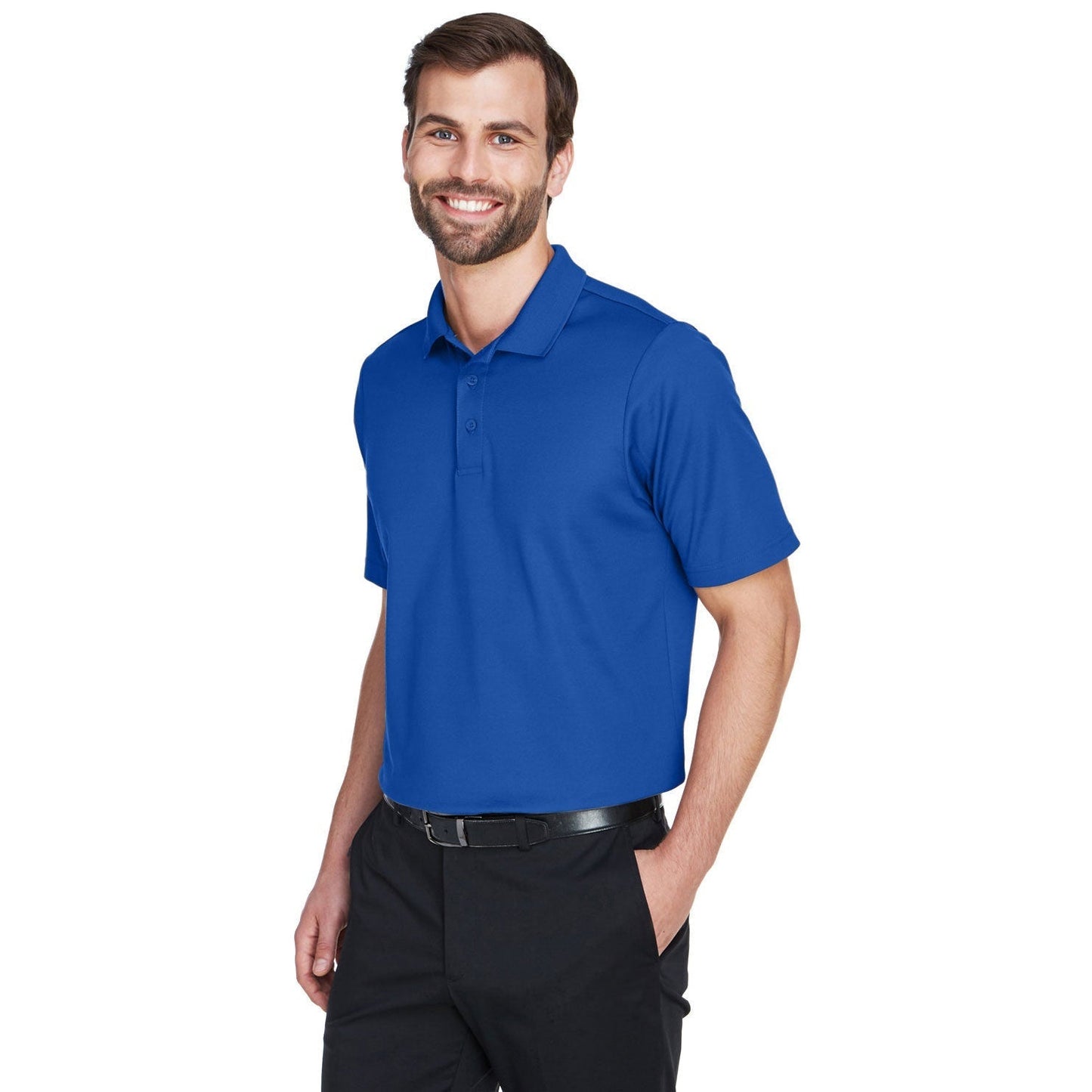 Black Polo Shirt - Devon & Jones - Performance Fabric