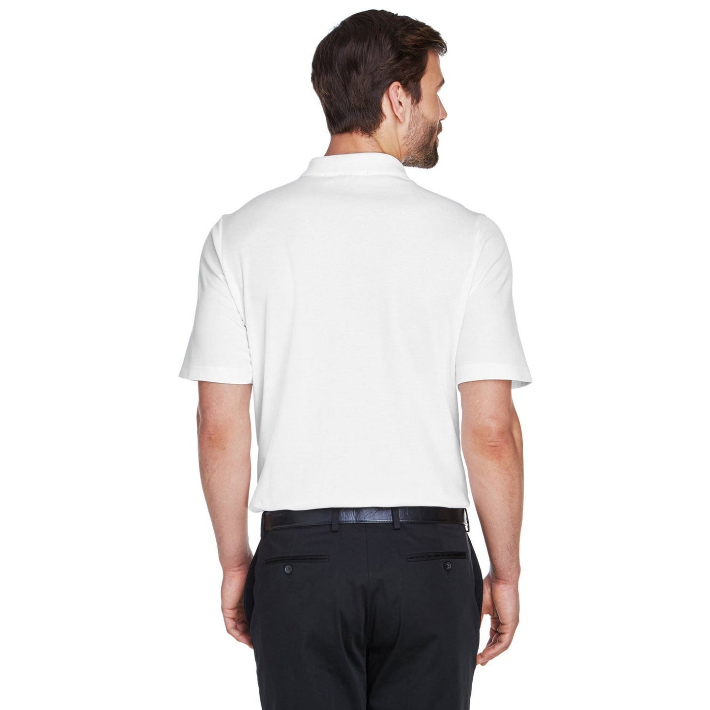 Black Polo Shirt - Devon & Jones - Performance Fabric