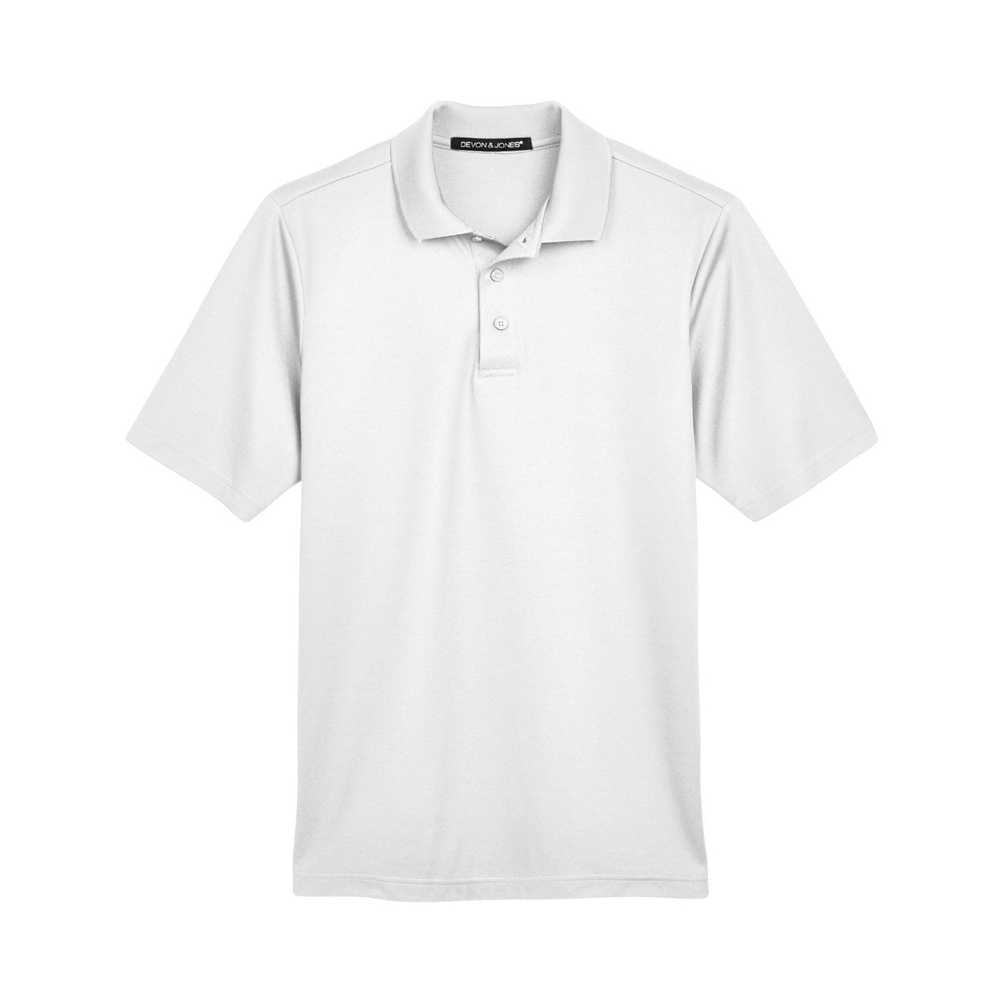 Black Polo Shirt - Devon & Jones - Performance Fabric