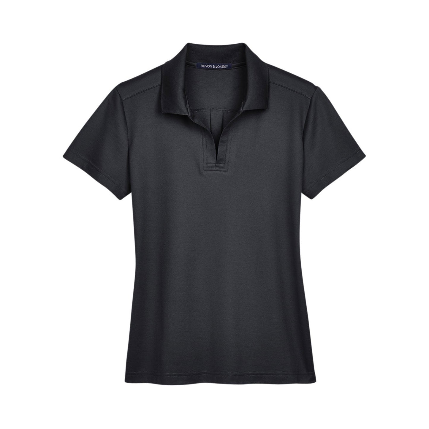Black Polo Shirt - Devon & Jones - Performance Fabric