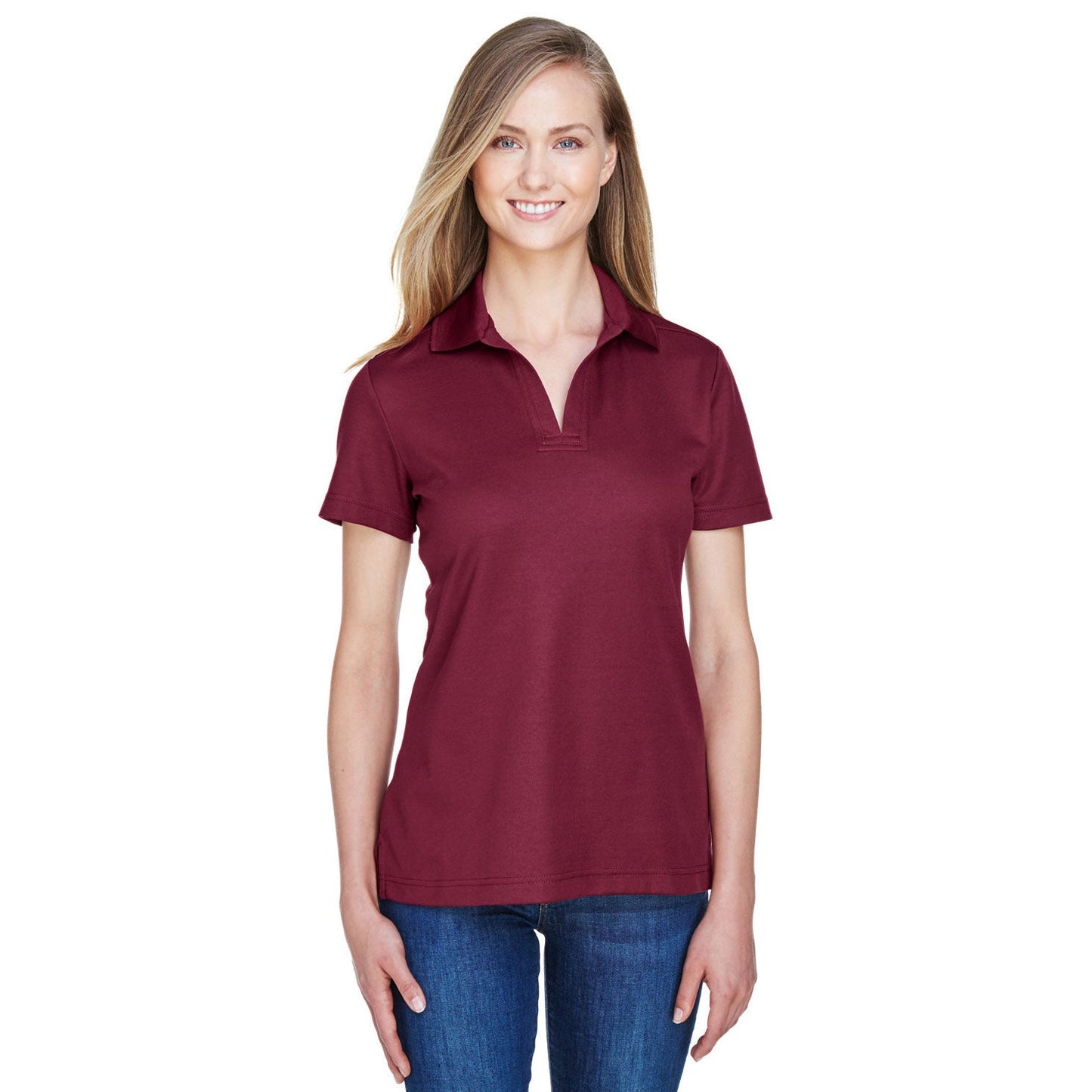 Black Polo Shirt - Devon & Jones - Performance Fabric