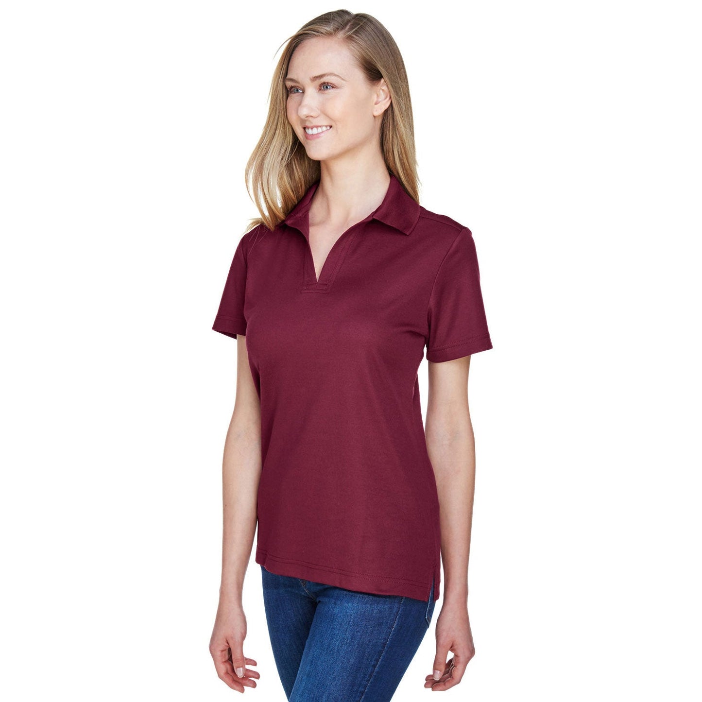 Black Polo Shirt - Devon & Jones - Performance Fabric