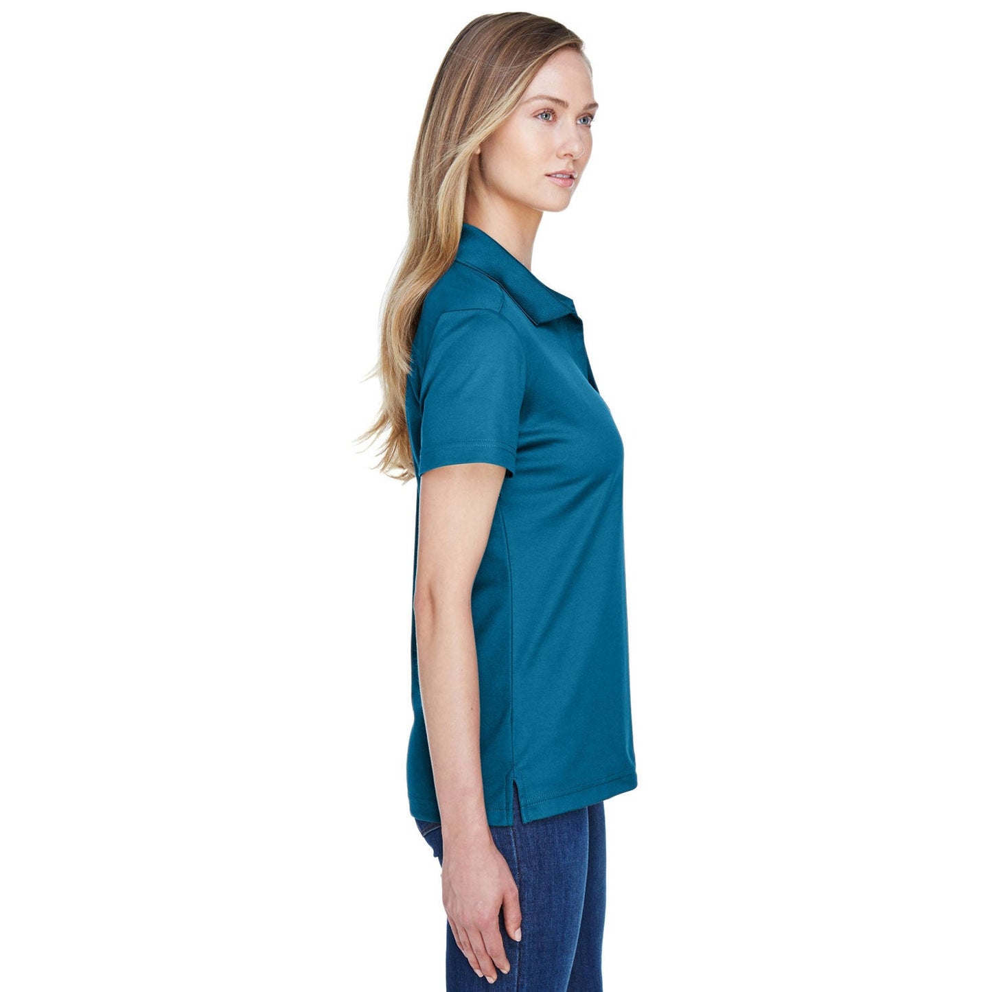 Black Polo Shirt - Devon & Jones - Performance Fabric