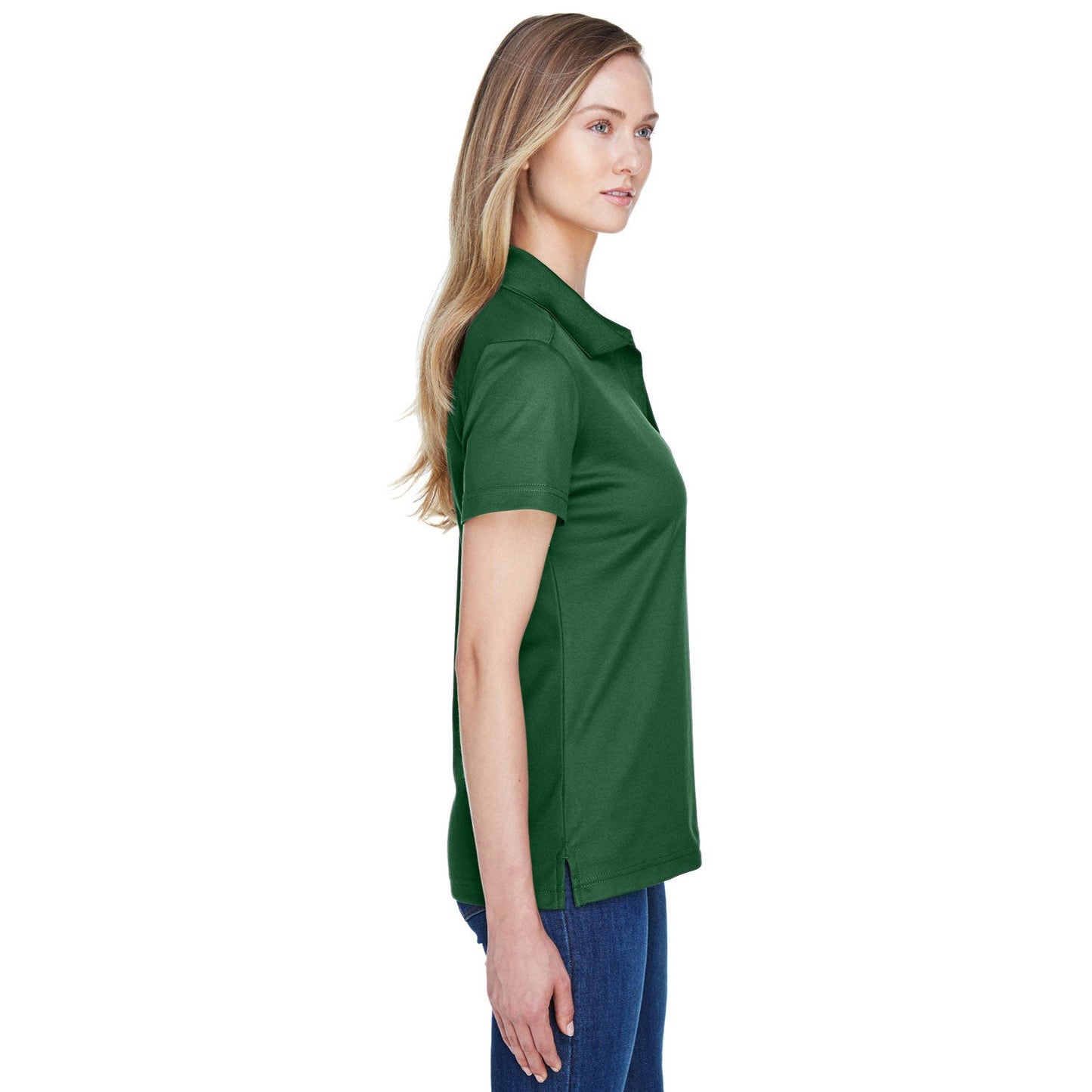 Black Polo Shirt - Devon & Jones - Performance Fabric