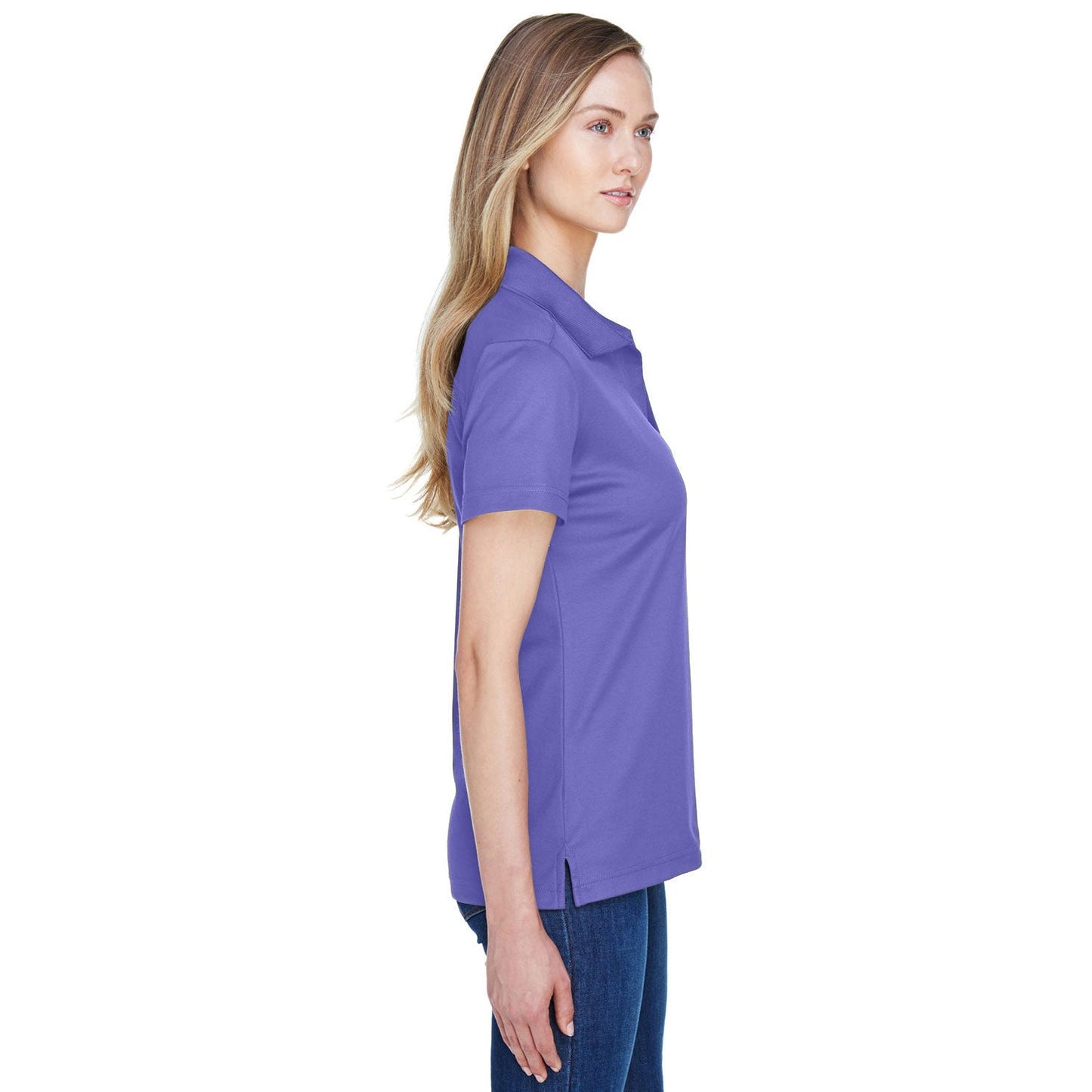 Black Polo Shirt - Devon & Jones - Performance Fabric