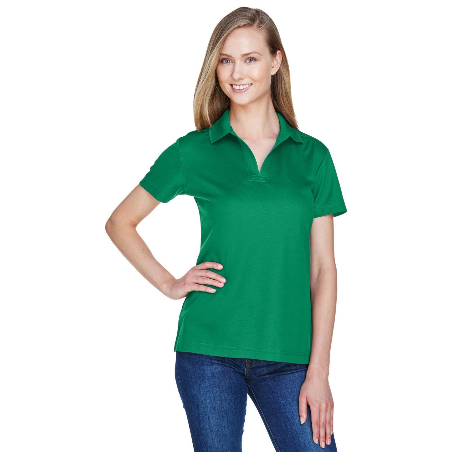 Black Polo Shirt - Devon & Jones - Performance Fabric