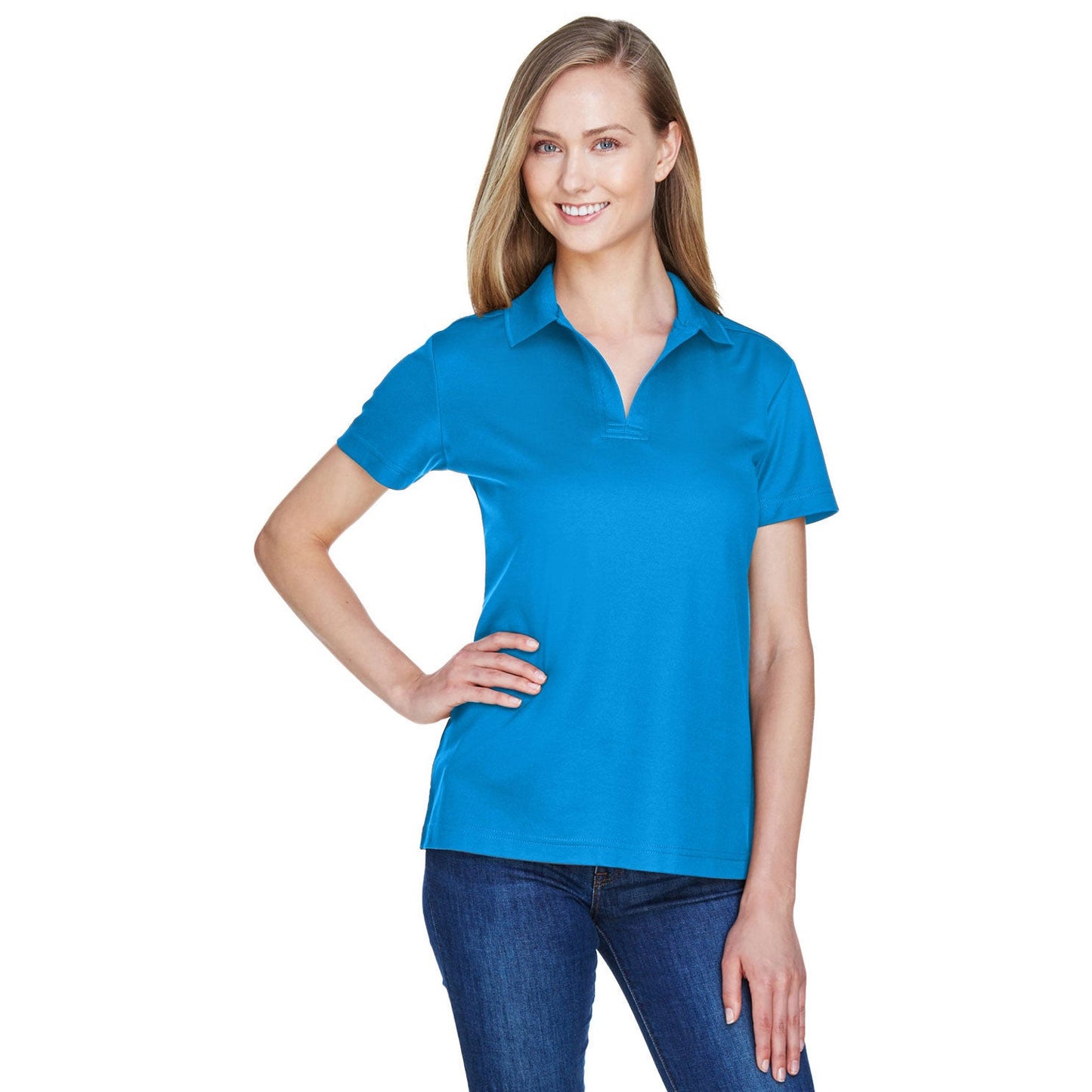 Black Polo Shirt - Devon & Jones - Performance Fabric