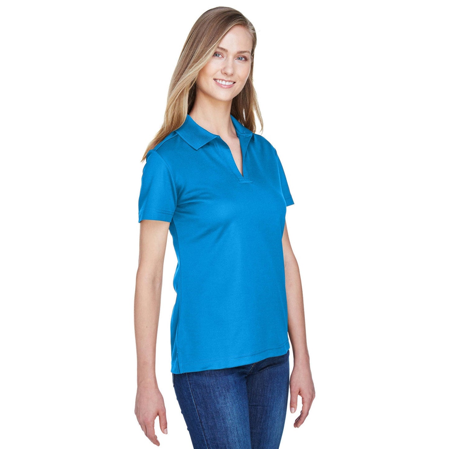 Black Polo Shirt - Devon & Jones - Performance Fabric