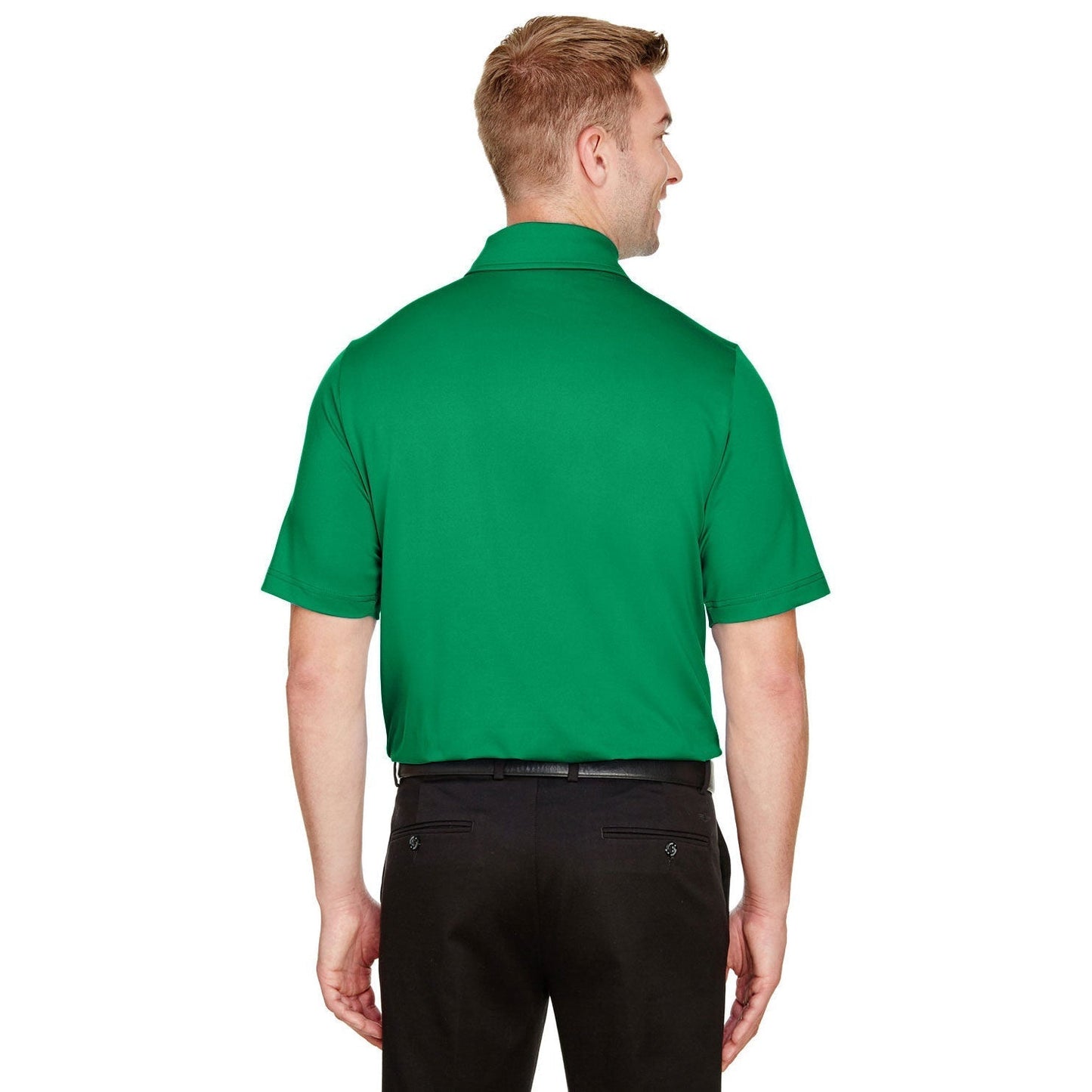 Black Polo Shirt - Devon & Jones - Performance Flex