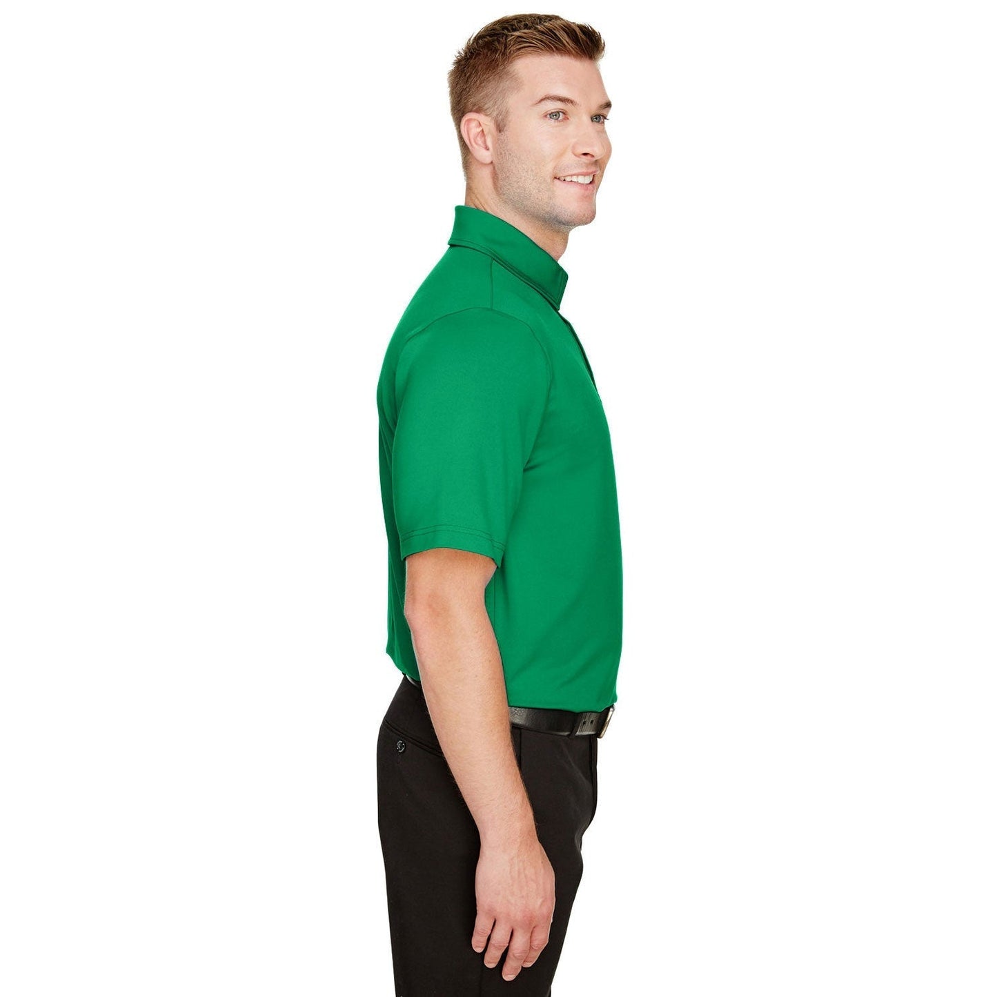 Black Polo Shirt - Devon & Jones - Performance Flex