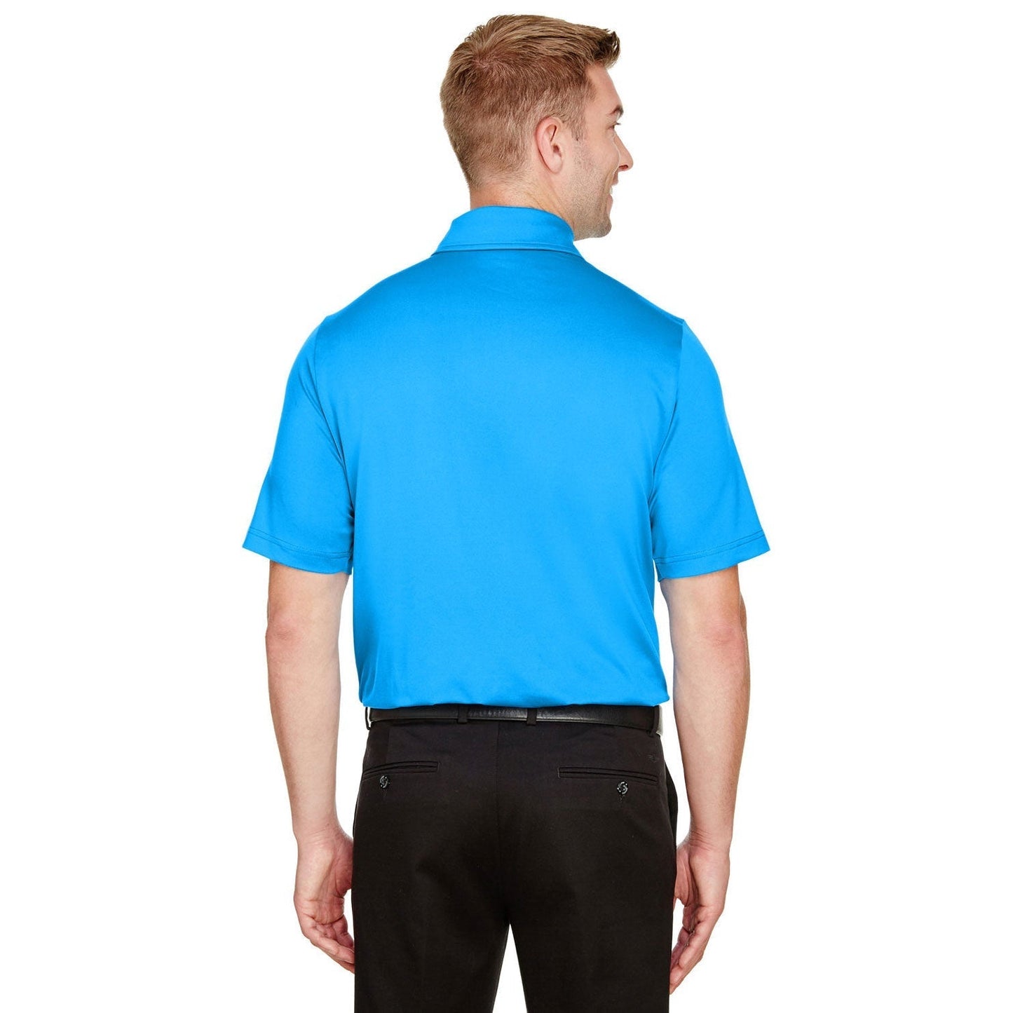 Black Polo Shirt - Devon & Jones - Performance Flex