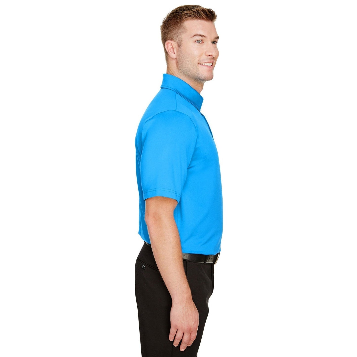 Black Polo Shirt - Devon & Jones - Performance Flex