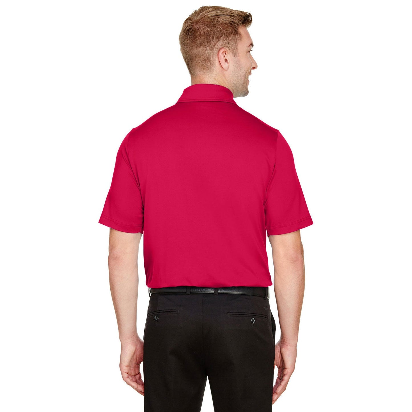 Black Polo Shirt - Devon & Jones - Performance Flex