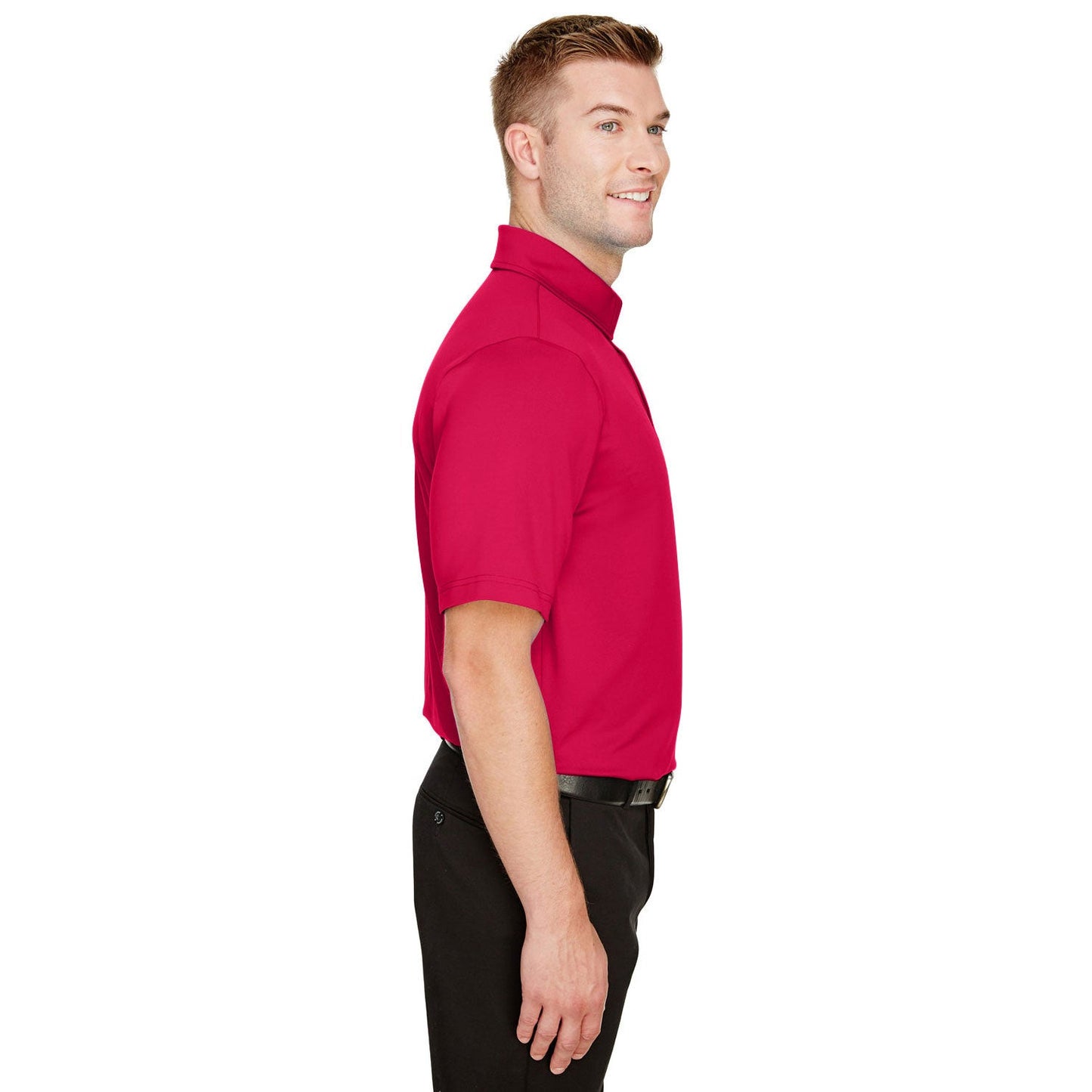 Black Polo Shirt - Devon & Jones - Performance Flex