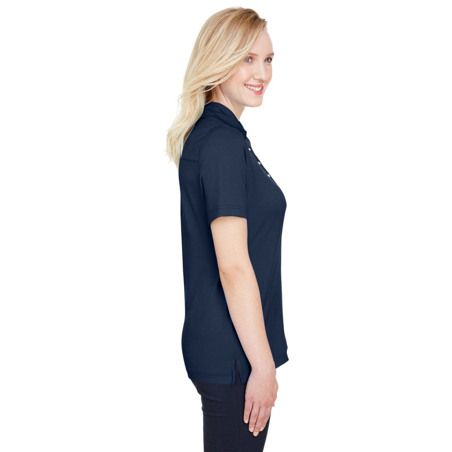 Black Polo Shirt - Devon & Jones - Performance Fabric