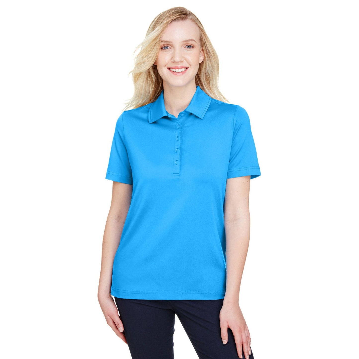 Black Polo Shirt - Devon & Jones - Performance Fabric